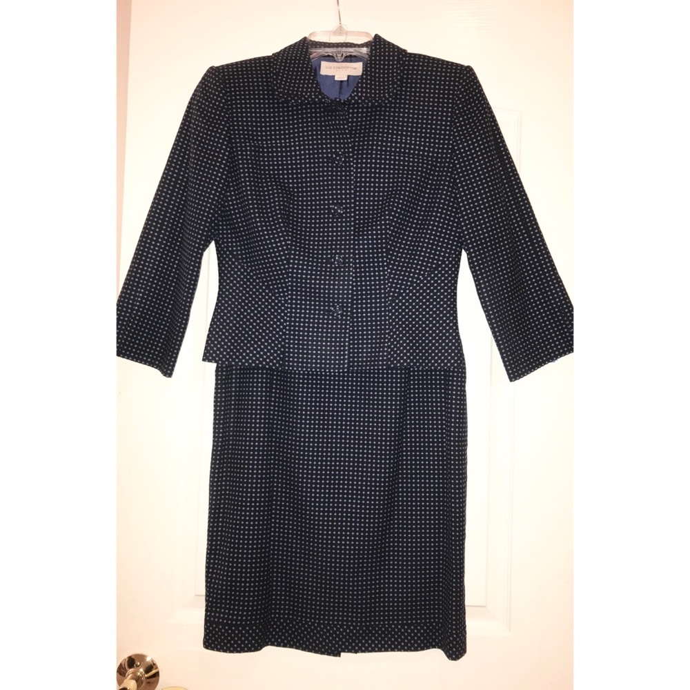 Liz Claiborne 2pc Suite Navy and Black Sz 4
